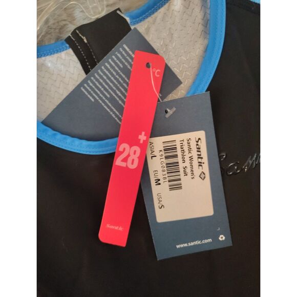 NWT Santic Triathlon One-Piece Sleeveless Padded Quick-Dry  Size Small Cycling - Picture 5 of 14